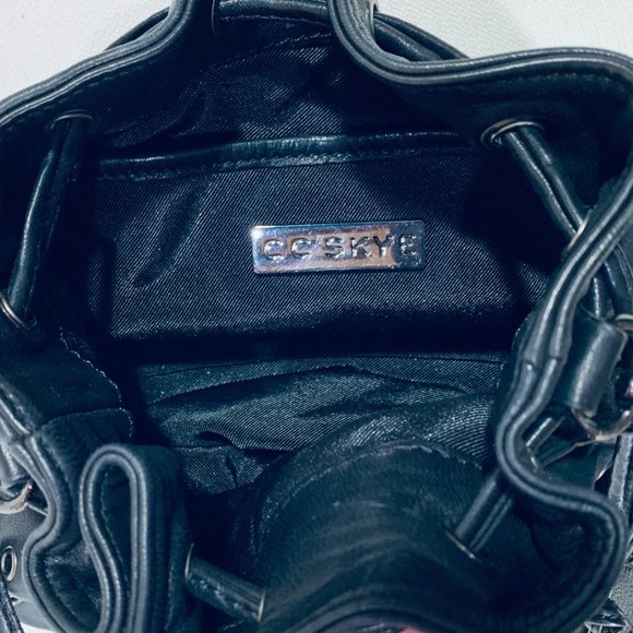 C C Skye Leather Drawstring Purse - Picture 5 of 5